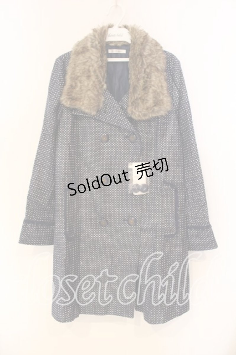 画像1: axes femme / キラキラドットコート M ブルー O-25-12-22-057-AX-CO-IG-ZTC044 (1)