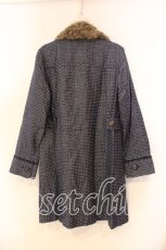 画像2: axes femme / キラキラドットコート M ブルー O-25-12-22-057-AX-CO-IG-ZTC044 (2)