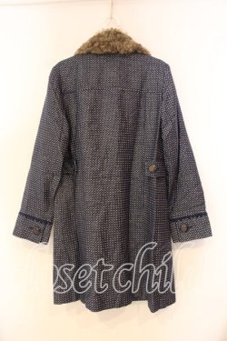 画像2: axes femme / キラキラドットコート M ブルー O-25-12-22-057-AX-CO-IG-OS