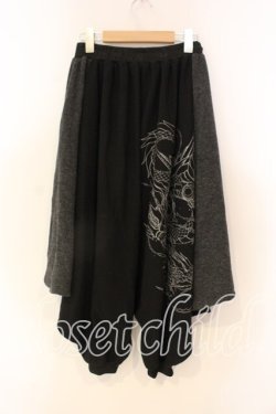 画像2: Qutie Frash / サルエルパンツ  ブラック×グレー O-25-12-22-064-QU-PA-IG-OS