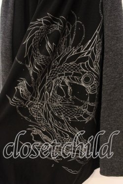 画像3: Qutie Frash / サルエルパンツ  ブラック×グレー O-25-12-22-064-QU-PA-IG-OS