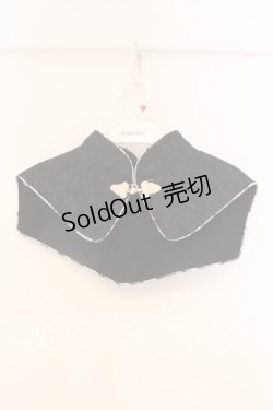 画像1: Qutie Frash / 2019 プレミアム白鶴セットチャイナつけ襟  ブラック×シルバー系 O-25-12-22-066-QU-BG-IG-OS