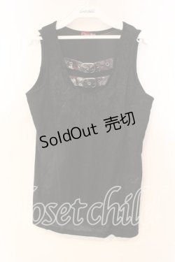 画像1: Qutie Frash / ベルトタンク  ブラック O-25-12-22-068-QU-TO-IG-OS