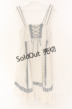 画像1: axes femme / ドットシフォンシャーリングチュニック M オフ O-25-12-22-1009-AX-TO-IG-OS