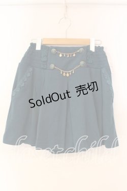 画像1: axes femme / チャーム付タックスカート M Bグリーン O-25-12-22-1014-AX-SK-IG-ZT517