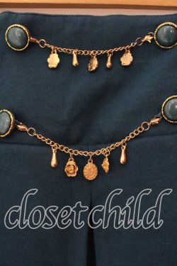 画像2: axes femme / チャーム付タックスカート M Bグリーン O-25-12-22-1014-AX-SK-IG-OS