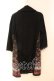 画像2: axes femme / ハイネックスカーフ柄チュニック ｍ クロ O-25-12-22-1015-AX-OP-IG-OS (2)