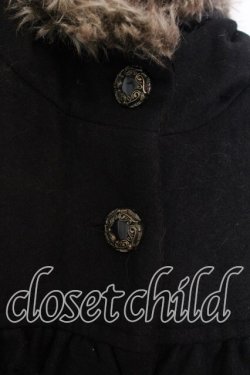 画像2: axes femme / BackフリルAラインコート ｍ クロ O-25-12-22-1002-AX-CO-IG-OS