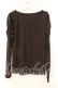 画像2: axes femme / ギャザーショルダーカットソー M ブラウン O-25-12-22-1020-AX-TO-IG-OS (2)