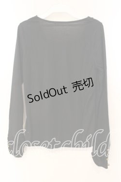 画像2: axes femme / レース配色カットソー M クロ O-25-12-22-1025-AX-TO-IG-ZT525