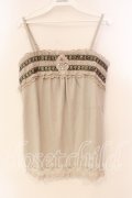 axes femme / ジャガードラインキャミソール  アイボリー O-25-12-22-1027-AX-TO-IG-ZT525