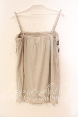 画像2: axes femme / ジャガードラインキャミソール  アイボリー O-25-12-22-1027-AX-TO-IG-OS