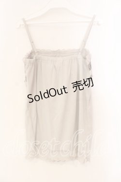 画像2: axes femme / ジャガードラインキャミソール  アイボリー O-25-12-22-1027-AX-TO-IG-ZT525