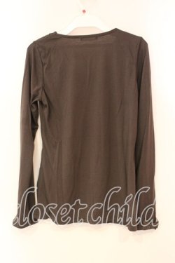 画像2: axes femme / はしごレースプルオーバー M ブラウン O-25-12-22-1032-AX-TO-IG-OS