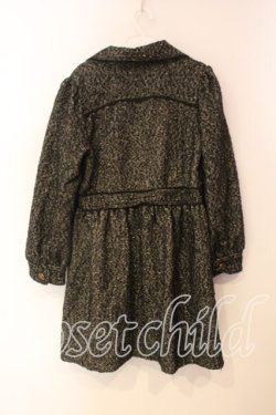 画像2: axes femme / ツイードワンピ風コート M クロ O-25-12-22-1003-AX-CO-IG-OS