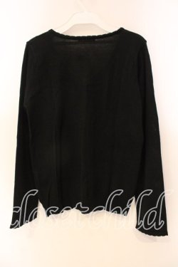 画像2: axes femme / ハート刺繍カーデ M クロ O-25-12-22-1036-AX-TO-IG-OS