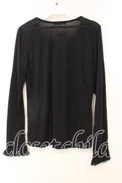 画像2: axes femme / カギ針使いインナープルオーバー M クロ O-25-12-22-1038-AX-TO-IG-OS