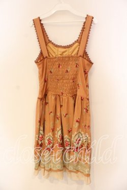 画像2: axes femme / カメオローズパネルptジャンパースカート M オレンジ O-25-12-22-1039-AX-OP-IG-OS