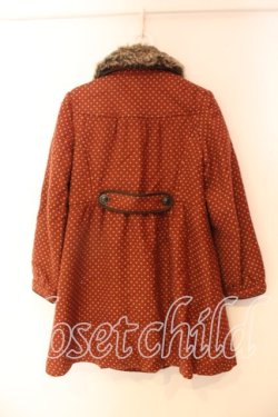 画像2: axes femme / ドット柄ワンピコート M オレンジ O-25-12-22-1004-AX-CO-IG-OS