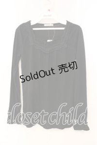 axes femme / パール使いインナープルオーバー M クロ O-25-12-22-1046-AX-TO-IG-OS