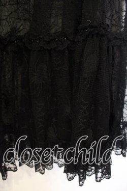 画像2: Qutie Frash / メッシュロングスカート  ブラック O-25-12-22-078-QU-SK-IG-OS