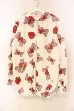 画像1: Princess Melody / いちごくまちゃんパーカー F アイボリー O-25-12-22-092-EL-TO-OW-OS