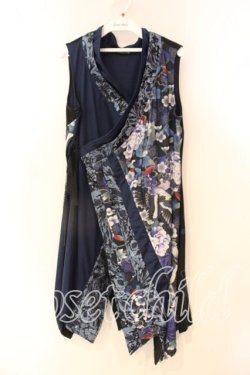 画像1: Qutie Frash / 着物チュニック  ブルー O-25-12-22-095-QU-TO-OW-OS