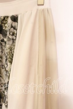 画像3: Qutie Frash / 和柄プリーツロングスカート  ホワイト O-25-12-22-097-QU-SK-OW-OS