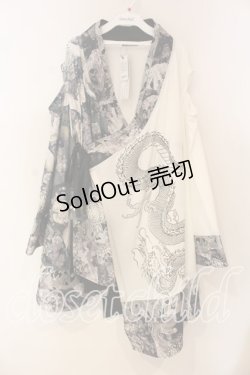 画像1: Qutie Frash / 肩あき着物カーデ  ホワイト O-25-12-22-099-QU-TO-OW-OS