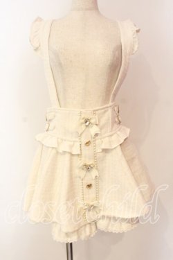 画像1: LIZ LISA / ツイードサスペンダー付スカパン 0 シロ O-25-12-22-009-LO-SK-OW-OS