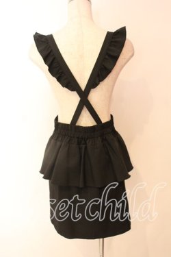 画像2: MA*RS / フリルペプラムスカート  クロ O-25-12-22-011-EL-PA-OW-OS