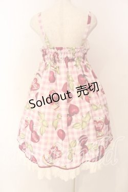 画像4: Pretty Rock Baby（海外ロリータブランド） / The Gingham Cherryジャンパースカート L ピンク O-25-12-22-001-LO-OP-OW-OS