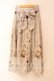 画像1: axes femme / ボン・ヴォヤージュ柄スカート  ベージュ O-25-12-22-019-AX-SK-IG-OS (1)