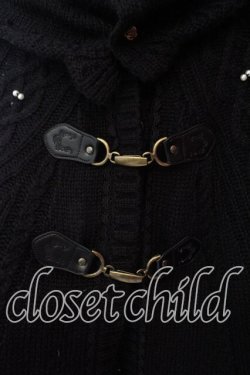 画像2: axes femme / オフタートルニットポンチョ Ｍ クロ O-25-12-22-023-AX-TO-IG-OS