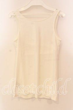 画像2: axes femme / パット付きレースタンクトップ Ｍ オフシロ O-25-12-22-024-AX-TO-IG-OS