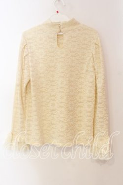 画像2: axes femme / レースフレア袖起毛レースプルオーバー Ｆ クリーム O-25-12-22-025-AX-TO-IG-OS