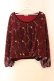 画像1: axes femme / 花刺繍レースプルオーバー M ワイン O-25-12-22-028-AX-TO-OW-OS (1)
