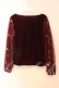 画像2: axes femme / 花刺繍レースプルオーバー M ワイン O-25-12-22-028-AX-TO-OW-OS (2)