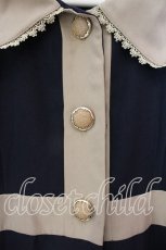 画像2: axes femme / Aライントレンチコート M ネイビー×ベージュ O-25-12-22-030-AX-CO-OW-ZT507 (2)