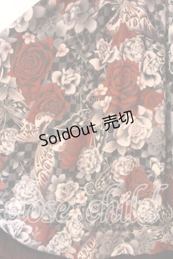 画像4: Qutie Frash / 後ろロングスカート  ブラックｘレッド O-25-12-23-032-QU-SK-YM-OS