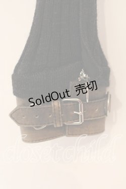 画像2: Jean Paul GAULTIER / スタンドネックリブレザーカフニット T160-168 ブラック O-25-12-23-003-GO-TO-YM-OS