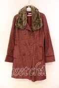 axes femme / キラキラドットコート M ワイン O-25-12-23-037-AX-CO-IG-OS