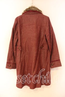 画像2: axes femme / キラキラドットコート M ワイン O-25-12-23-037-AX-CO-IG-OS
