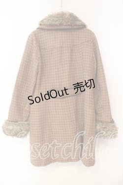 画像2: axes femme / キラキラ2色ドットコート M ピンクベージュ O-25-12-23-039-AX-CO-IG-OS