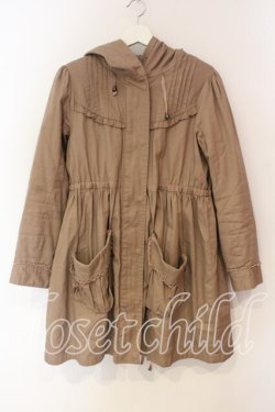 画像1: axes femme / ボアライナー付きモッズコート  ピンクベージュ O-25-12-23-044-AX-CO-IG-OS