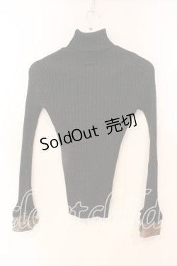 画像4: Jean Paul GAULTIER / スタンドネックリブレザーカフニット T160-168 ブラック O-25-12-23-003-GO-TO-YM-OS