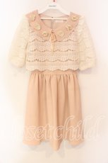 画像1: LIZ LISA / 池袋限定カラーワンピ 0 ピンクベージュ O-25-12-23-047-LO-OP-YM-ZT507 (1)