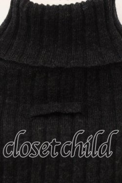 画像5: Jean Paul GAULTIER / スタンドネックリブレザーカフニット T160-168 ブラック O-25-12-23-003-GO-TO-YM-OS