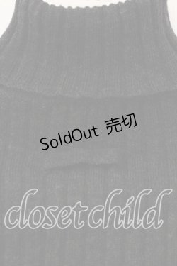 画像5: Jean Paul GAULTIER / スタンドネックリブレザーカフニット T160-168 ブラック O-25-12-23-003-GO-TO-YM-OS