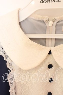 画像2: axes femme POETIQUE / レース切り替えワンピース M コン O-25-12-23-054-AX-OP-YM-OS